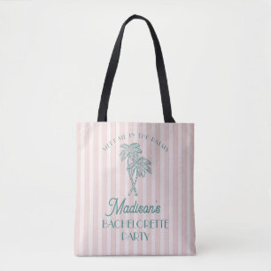 Bolsa Tote Festa de Despedida de Solteira Pastel Praia Pink P