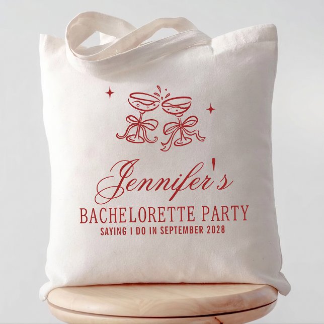 Bolsa Tote Festa de Despedida de Solteira Personalizada com C (bridal party tote bag gift, bridesmaid proposal gift tote bag, bachelorette party tote bag gift)