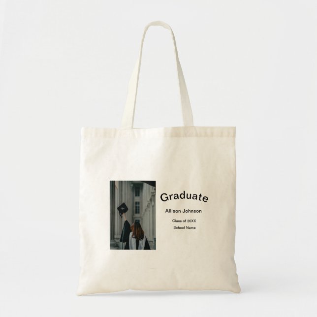 Bolsa Tote festa de formatura elegante e elegante (Frente)