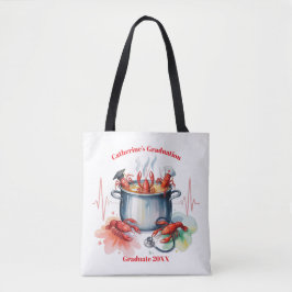 Bolsa Tote Festa de Graduação de Enfermeira Cajun Divertida