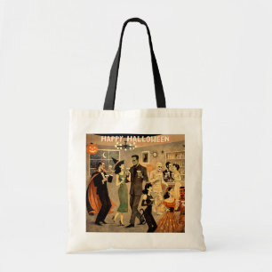 Bolsa Tote Festa de Martini de Halloween dos Anos 40 Retro de