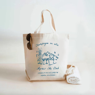 Bolsa Tote Festa de Solteira Champagne Après Ski no Gelo de I