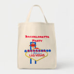 Bolsa Tote Festa de solteira de Las Vegas personalizada<br><div class="desc">A festa de solteira de Las Vegas favorece a mala personalizada ou personaliza este item de sinal de boas-vindas de Las Vegas para qualquer evento especial neste famoso destino.</div>