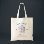Bolsa Tote Festa de solteira de praia Bridesmaid Gift Persona<br><div class="desc">Faça um salto na sua próxima festa de solteira com esta incrível mercadoria personalizada da festa de solteira de praia. Quer estejas a celebrar uma viagem de praia, férias de raparigas, ou feriado de melhores amigos, esta mercadoria de festa de solteira de praia é a adição perfeita à tua fuga...</div>