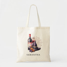 Bolsa Tote Festa de solteira Gótica de Vinho de Bruxa