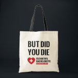 Bolsa Tote Festa de solteira, Mas Morreu? Favorecer Bag<br><div class="desc">Não me arrependo de nada Festa de solteira Kit de passatempo. Adicione um toque divertido de cor e estilo único aos seus favores de casamento ou chá de panela. Um saco de chás de panela é um excelente adicional ao planejamento de partidos. Essas bolsas únicas serão facilmente usadas como presente...</div>