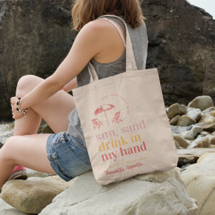 Bolsa Tote Festa de Solteira na Praia   Presente para as Dama