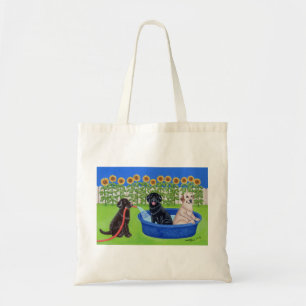 Bolsa Tote Festa na piscina engraçada Labradors