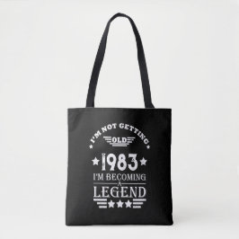 Bolsa Tote Festa personalizada de aniversário de 40 anos de q