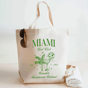 Bolsa Tote Festa Retro Moderna Verde e Amarela de Bach em Mia