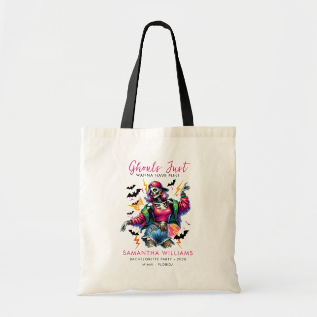 Bolsa Tote Festas de Despedida de Solteira das Arpias Cor-de- (Frente)
