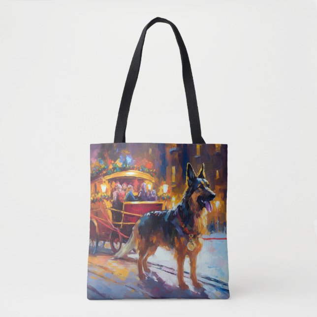 Bolsa Tote FESTIE german shepherd Natal (Frente)