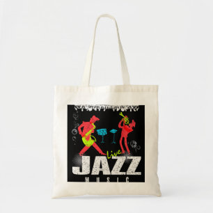 Bolsa Tote Festival de Tee New Orleans da Louisiana Jazz Mu