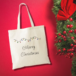 Bolsa Tote Festive Christmas Lights Holiday Party Napkins