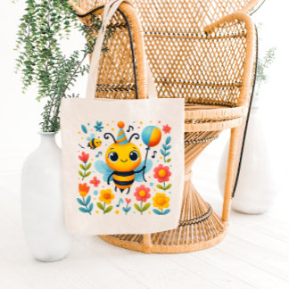 Bolsa Tote Festive Party Bee Tote Bag