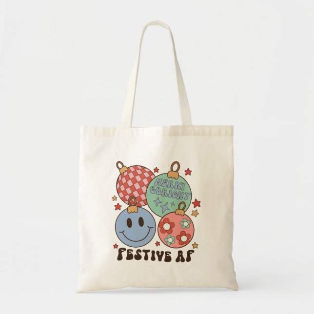 Bolsa Tote Festivo AF Natal (Frente)