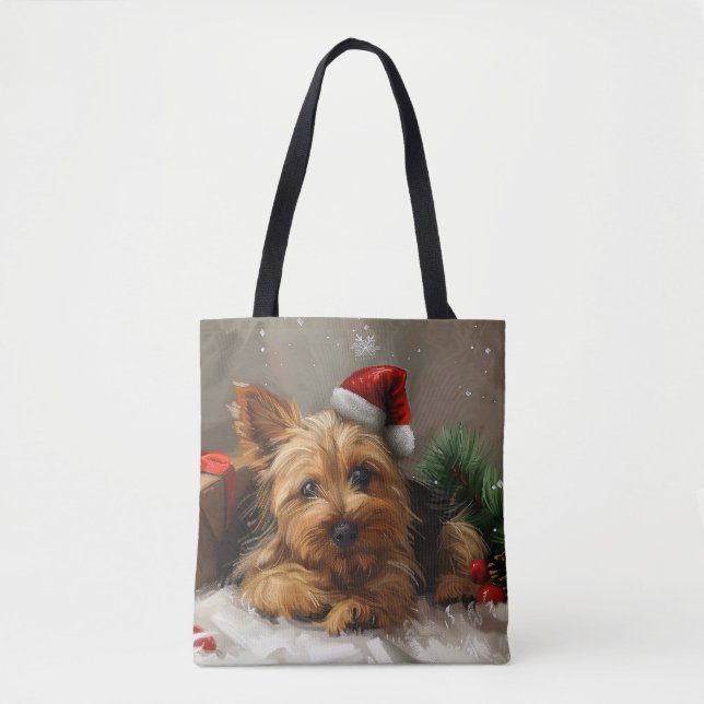 Bolsa Tote Festivo do Cachorro Australiano (Frente)