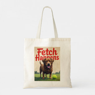 Bolsa Tote Fetch Acontece Um cão humorístico, mochila labrado