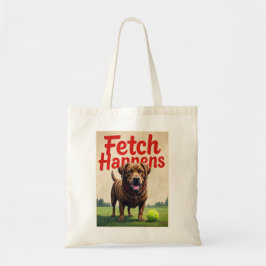 Bolsa Tote Fetch Acontece Um cão humorístico, mochila labrado