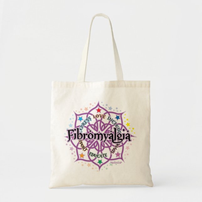 Bolsa Tote Fibromialgia Lotus (Frente)