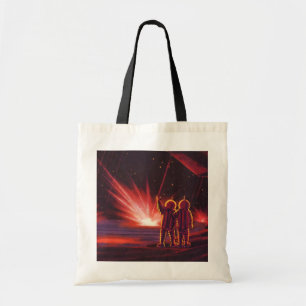 Bolsa Tote Ficção Científica Vintage Alien Explosão do Planet