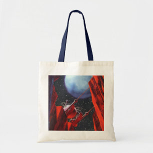 Bolsa Tote Ficção científica vintage, veículo espacial lunar