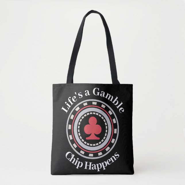 Bolsa Tote Ficha de Poker (Frente)