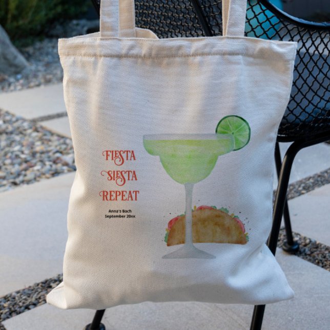 Bolsa Tote Fiesta Festa de solteira Taco e Margarita Tequila (Criador carregado)