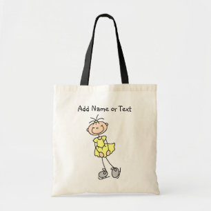 Bolsa Tote Figura amarela saco personalizado da vara do