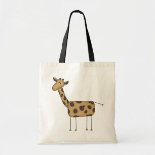 Bolsa Tote Figura camiseta e presentes da vara do girafa