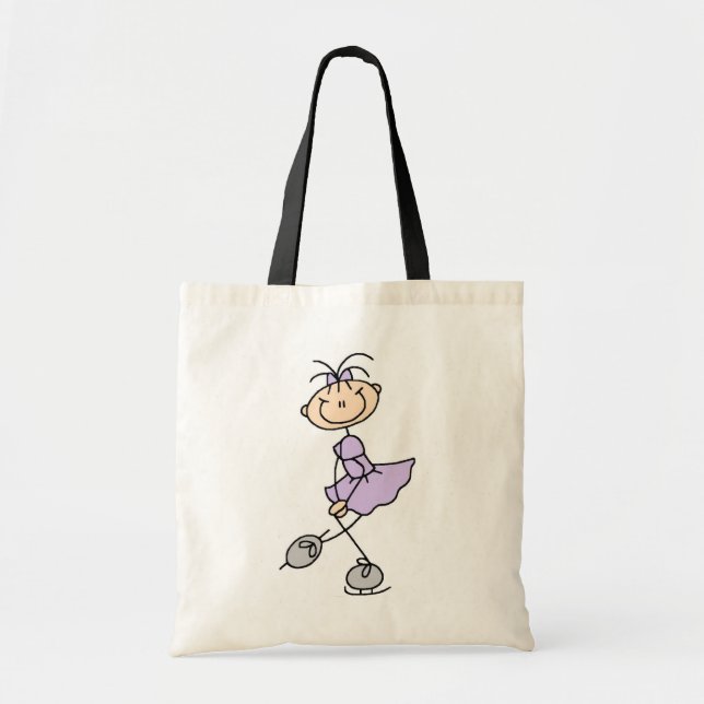 Bolsa Tote Figura camiseta e presentes do vestido do Lilac do (Frente)