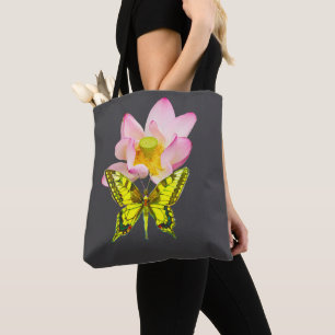 Bolsa Tote figura de borboleta rabo de andorinha