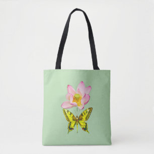 Bolsa Tote figura de borboleta rabo de andorinha