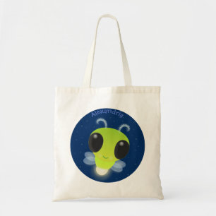Bolsa Tote Figura de desenho animado com inseto brilhante ver