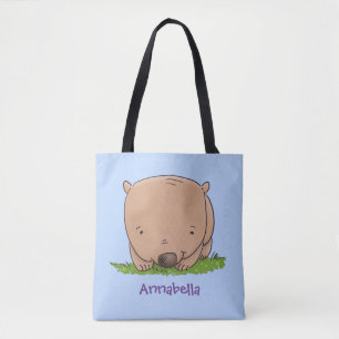 Bolsa Tote Figura de desenho animado de um bebê fofo