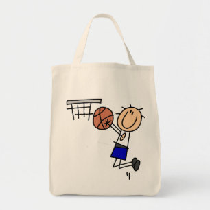 Bolsa Tote Figura dissipador T-shirs do basquetebol e
