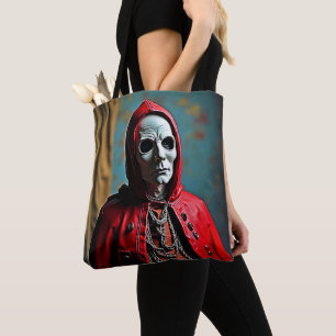 Bolsa Tote Figura Misteriosa do crânio