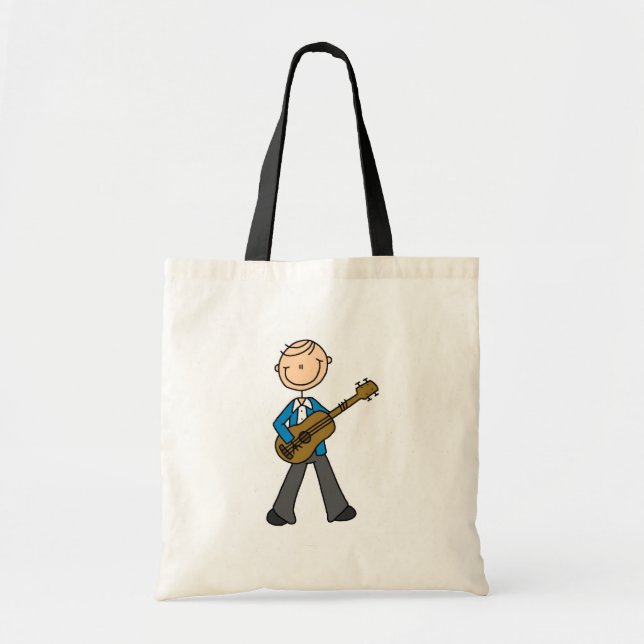 Bolsa Tote Figura saco da vara da guitarra (Frente)