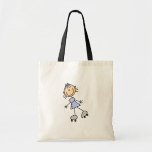 Bolsa Tote Figura saco da vara do patinador