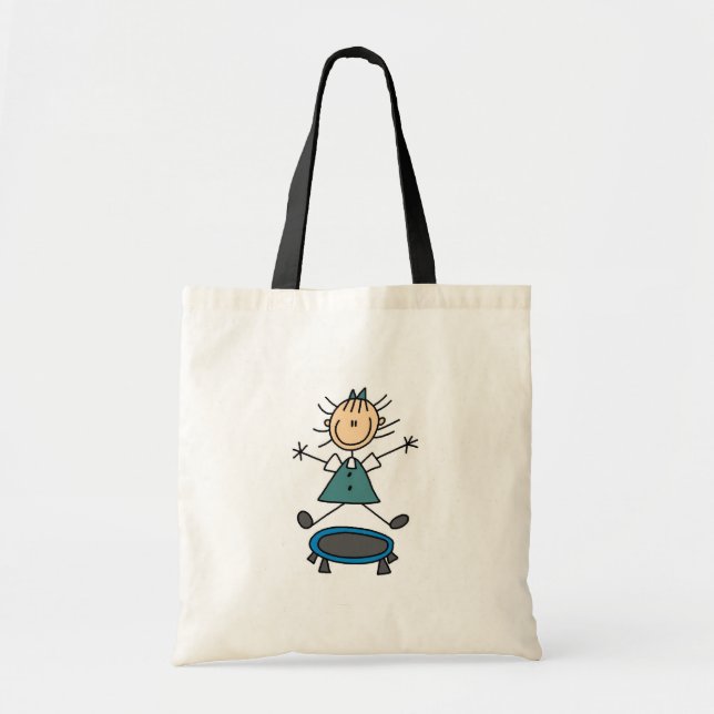 Bolsa Tote Figura saco da vara do trampolim (Frente)