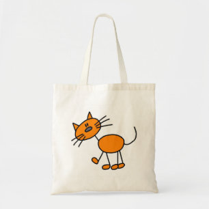 Bolsa Tote Figura t-shirt e presentes da vara do gato