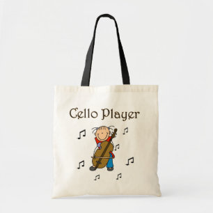 Bolsa Tote Figura t-shirt e presentes da vara do jogador do