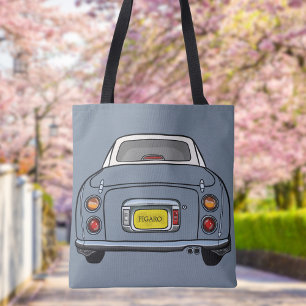 Bolsa Tote Figuras Bastão de Cinza Fígaro Car Bag