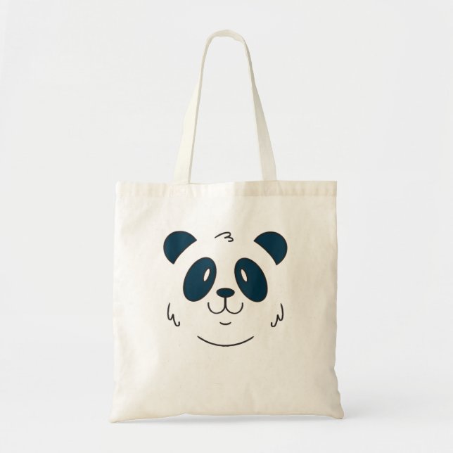 Bolsa Tote Figurino De Rosto De Panda De Halloween (Frente)