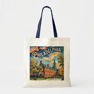 Bolsa Tote Filadélfia Pensilvânia EUA Van Gogh Viagem Retro