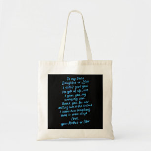 Bolsa Tote Filha engraçada na lei para minha querida filha n