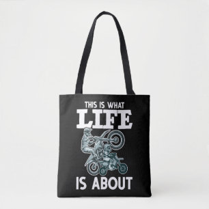Bolsa Tote Filho Dirt Bike da Família Motocross