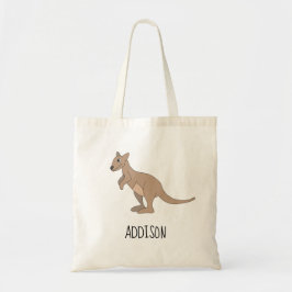 Bolsa Tote Filhos de Kangaroo Doodle e Nome da Austrália