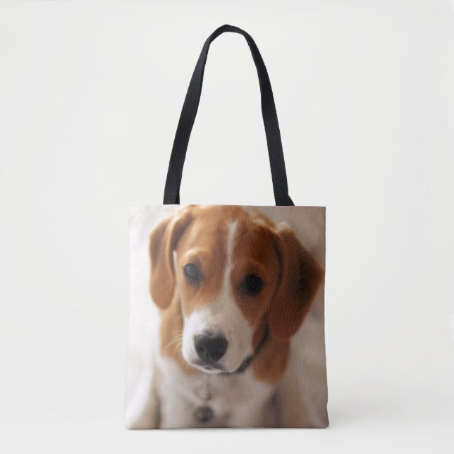 Bolsa Tote Filhote de cachorro 2 do lebreiro (Frente)