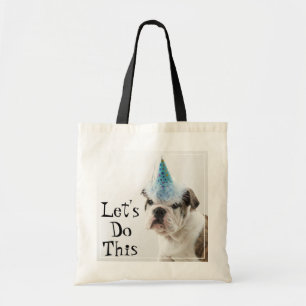 Bolsa Tote Filhote de cachorro britânico do buldogue que